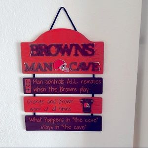 Need I say more! Cleveland Browns Man Cave hanging decor!